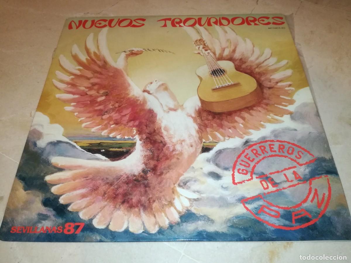 Discos de vinilo: NUEVOS TROVADORES-GUERREROS DE LA PAZ-ORIGINAL 1987-EN EXCELENTE ESTADO