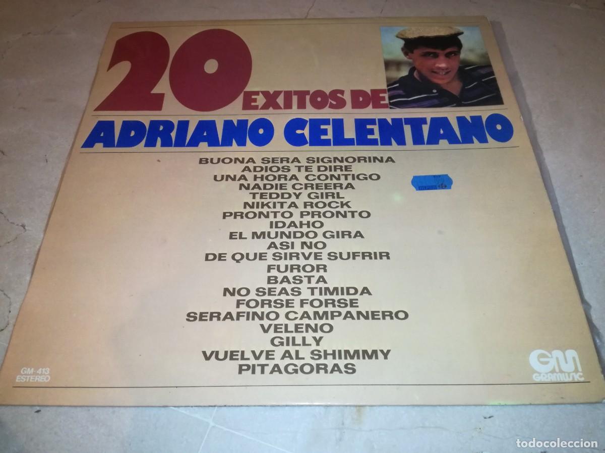 Discos de vinilo: 20 EXITOS DE ADRIANO CELENTANO-ORIGINAL 1975-EN MUY BUEN ESTADO