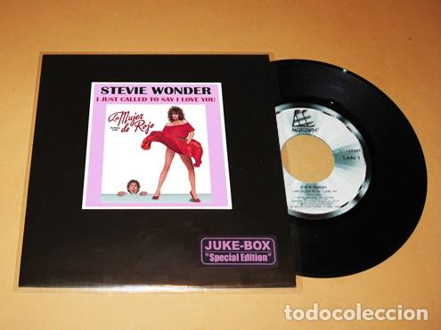 Discos de vinilo: STEVIE WONDER - I JUST CALLED TO SAY I LOVE YOU (BSO. LA MUJER DE ROJO) - SINGLE - 1984 - JUKE-BOX