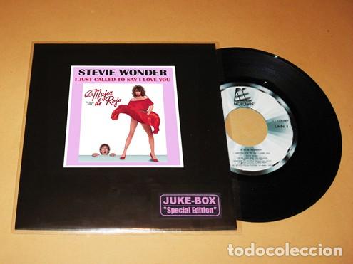 Discos de vinilo: STEVIE WONDER - I JUST CALLED TO SAY I LOVE YOU (BSO. LA MUJER DE ROJO) - SINGLE - 1984 - JUKE-BOX