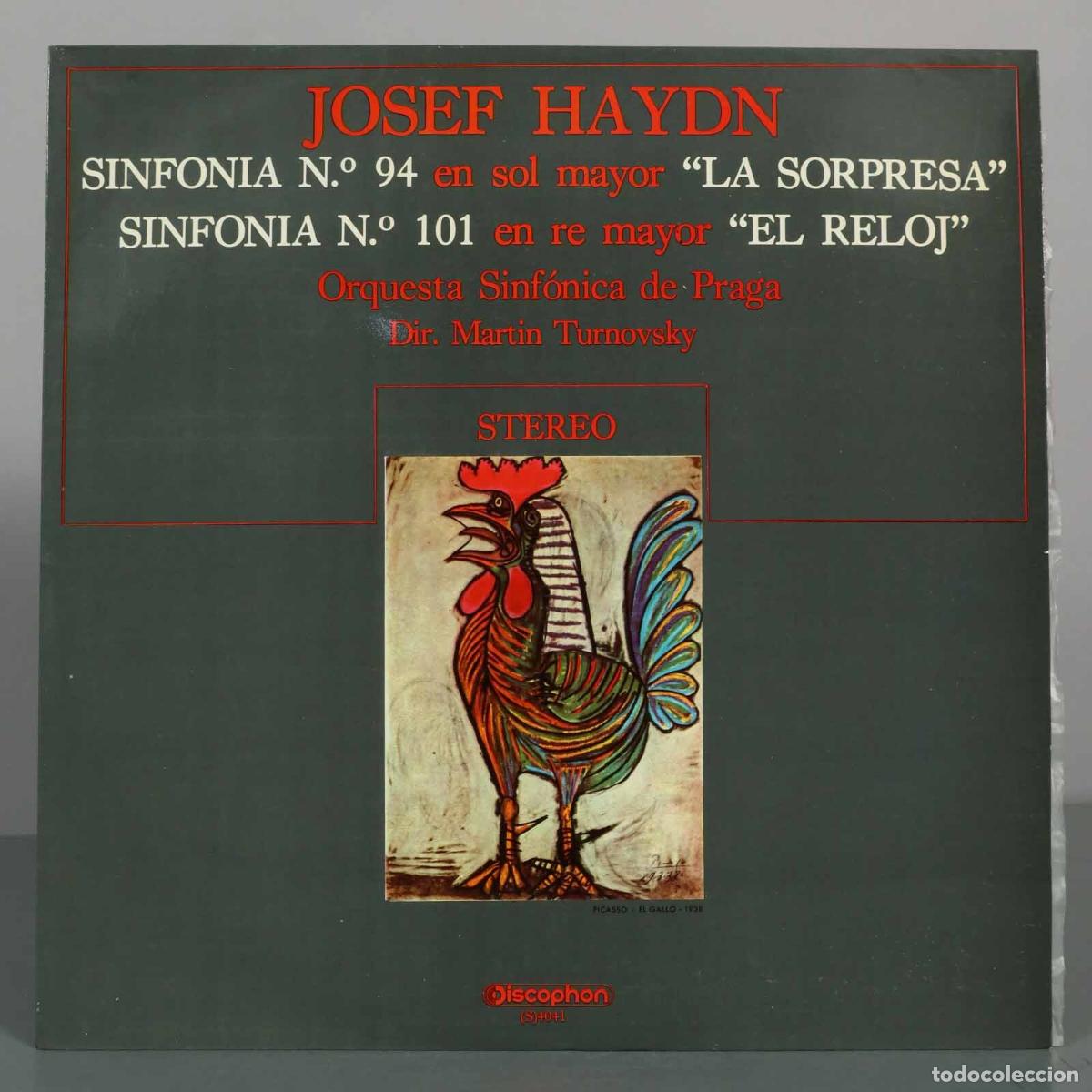 Discos de vinilo: LP. Joseph Haydn - Sinfon&iacute;a N.&ordm; 94 La Sorpresa, Sinfon&iacute;a N.&ordm; 101 El Reloj - Turnovsk&yacute;