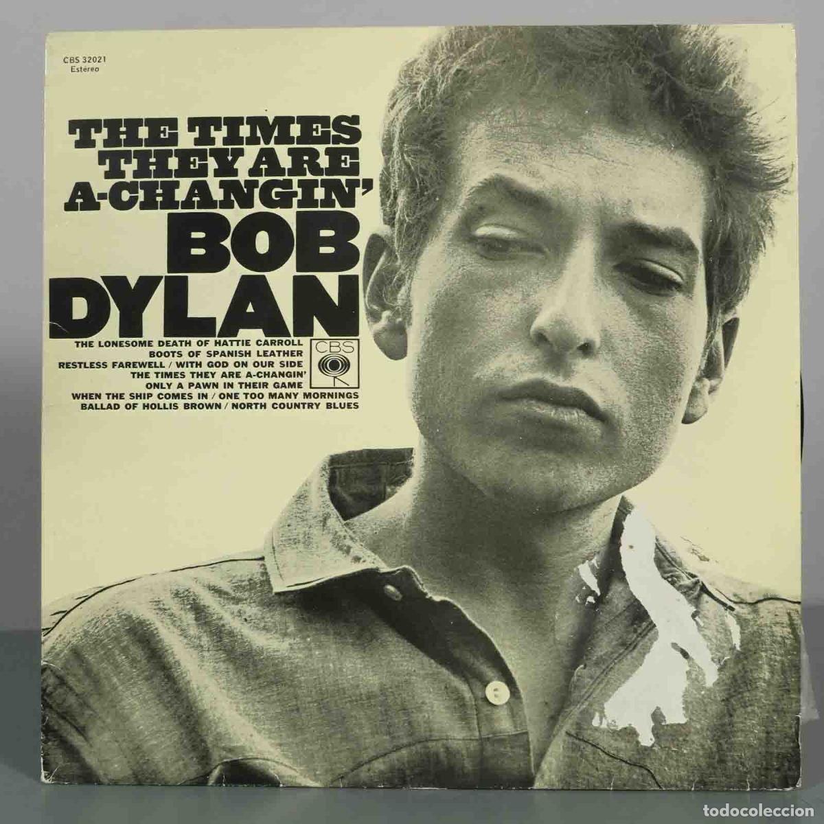 Discos de vinilo: LP. The Times They Are A-Changin&acute; - Bob Dylan - CBS