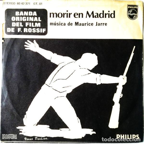 Discos de vinilo: Maurice Jarre &ndash; Morir En Madrid. Banda Original Del Film de F. Rossi