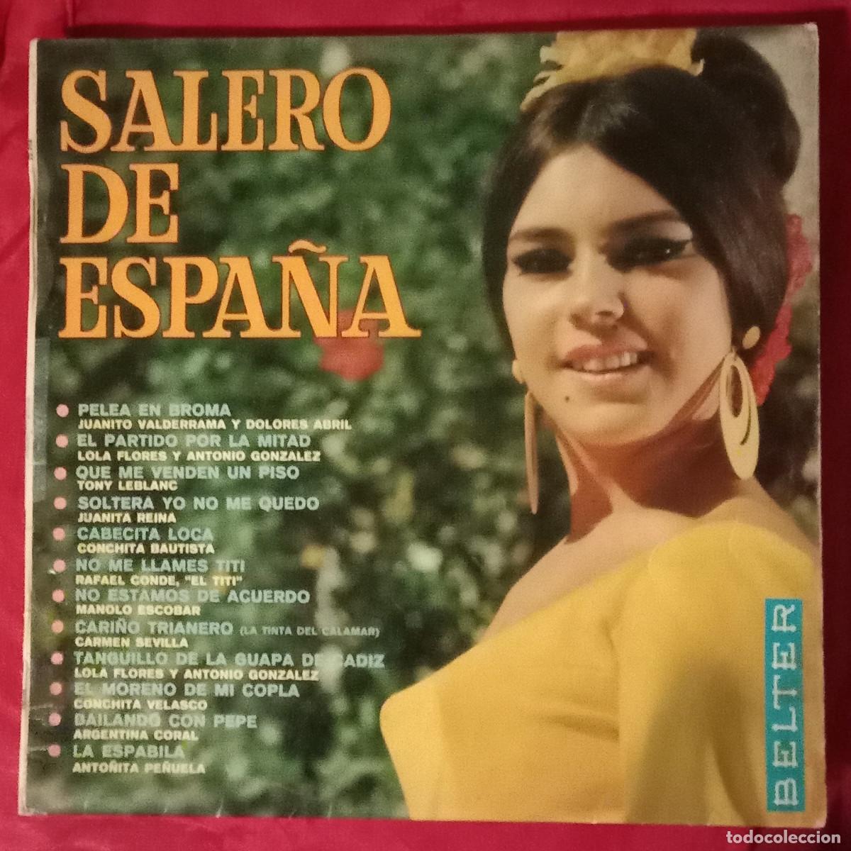 Discos de vinilo: Salero de Espa&ntilde;a - Recopilatorio - Diferentes Artistas - Edit. Discos BELTER. S.A. 1969