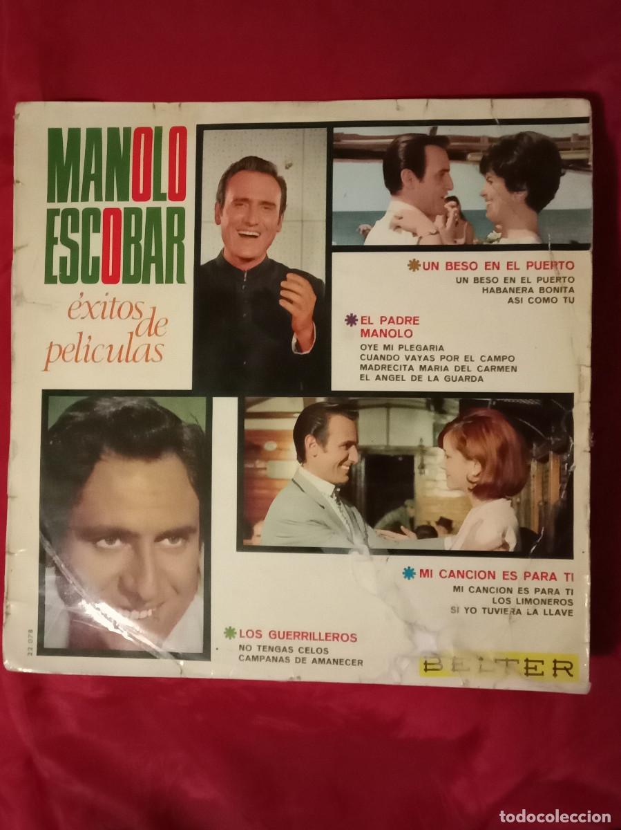 Discos de vinilo: Manolo Escobar - &Eacute;xitos de Pel&iacute;culas - Edit. Discos BELTER. S.A. 1967