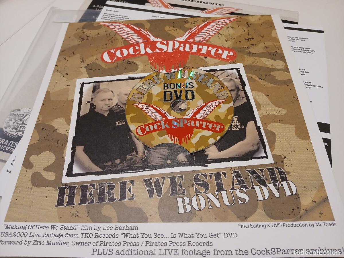 Discos de vinilo: Cock Sparrer &ndash; Here We Stand- (2016) LP + CD + DVD - Foto 6