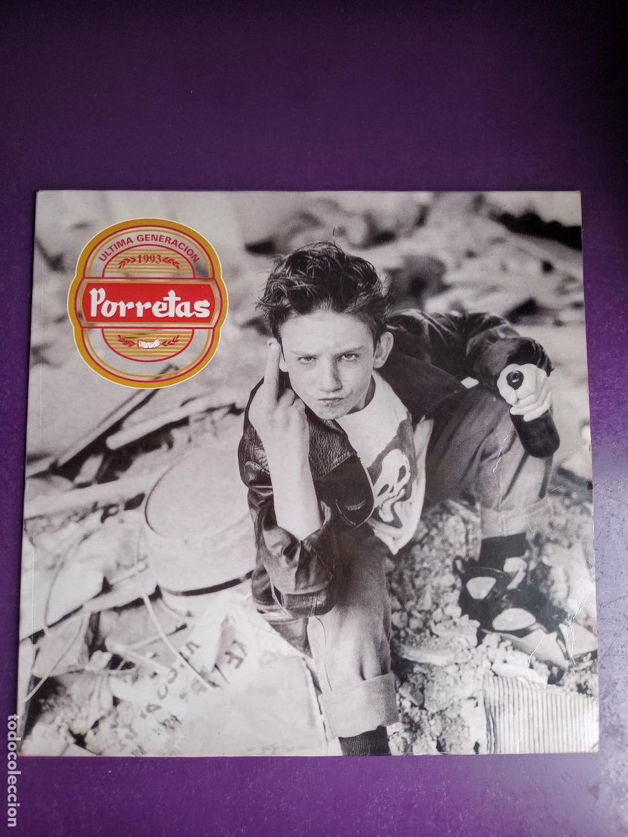 Discos de vinilo: Porretas &lrm;&ndash; &Uacute;ltima Generaci&oacute;n - LP BMG RCA 1994 - POCO USO - HARD ROCK URBANO MADRID