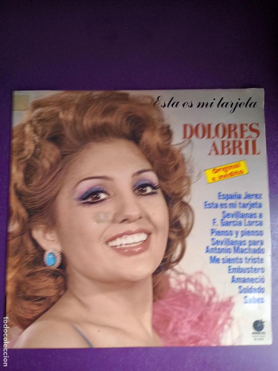 Discos de vinilo: Dolores Abril &ndash; Esta Es Mi Tarjeta - LP IMPACTO 1978 - COPLA POP SIN USO EN VINILO