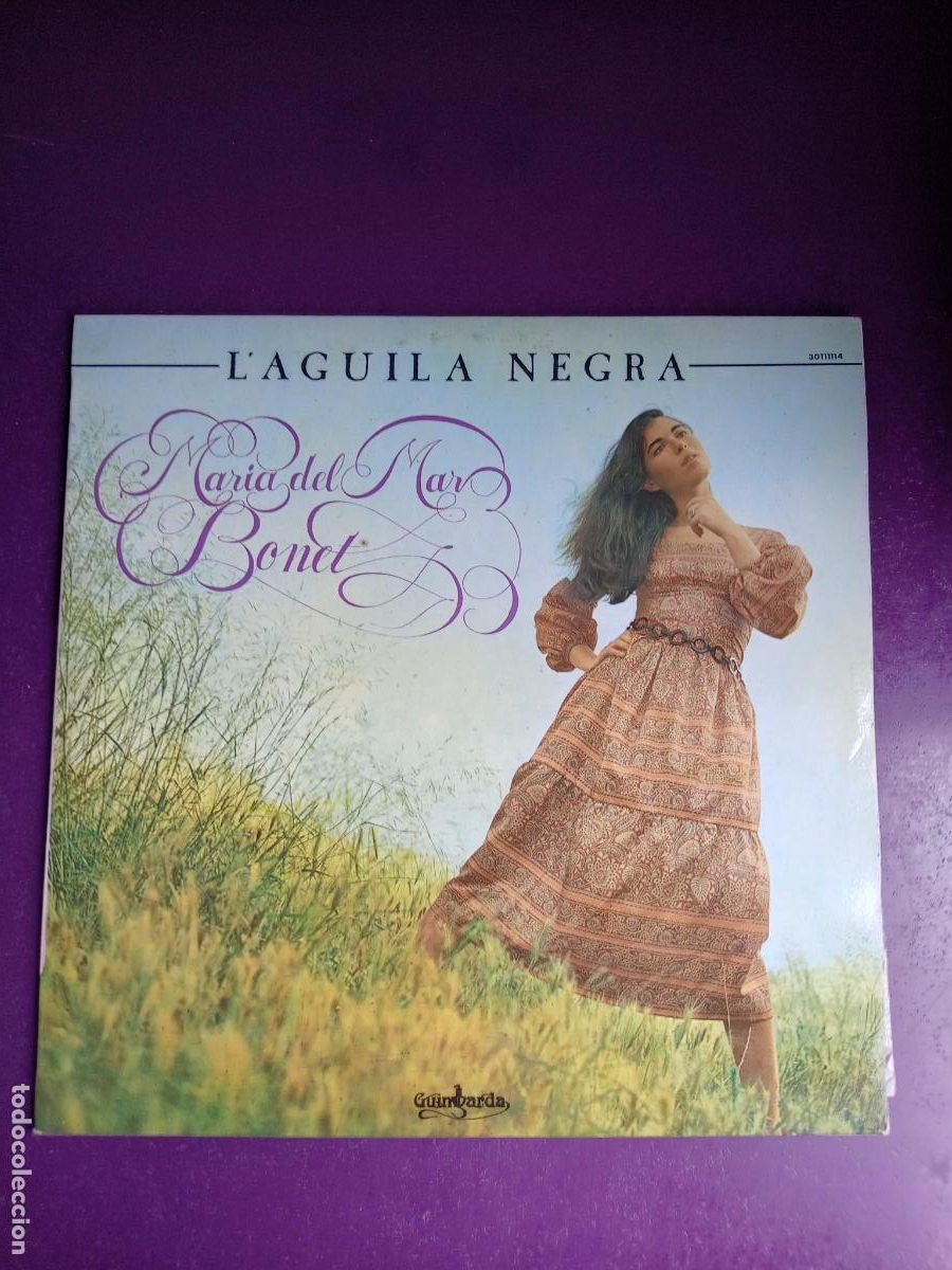 Discos de vinilo: Maria Del Mar Bonet &lrm;&ndash; L'Aguila Negra - LP GUIMBARDA 1981 - FOLK MEDITERRANEO MALLORCA - SIN USO