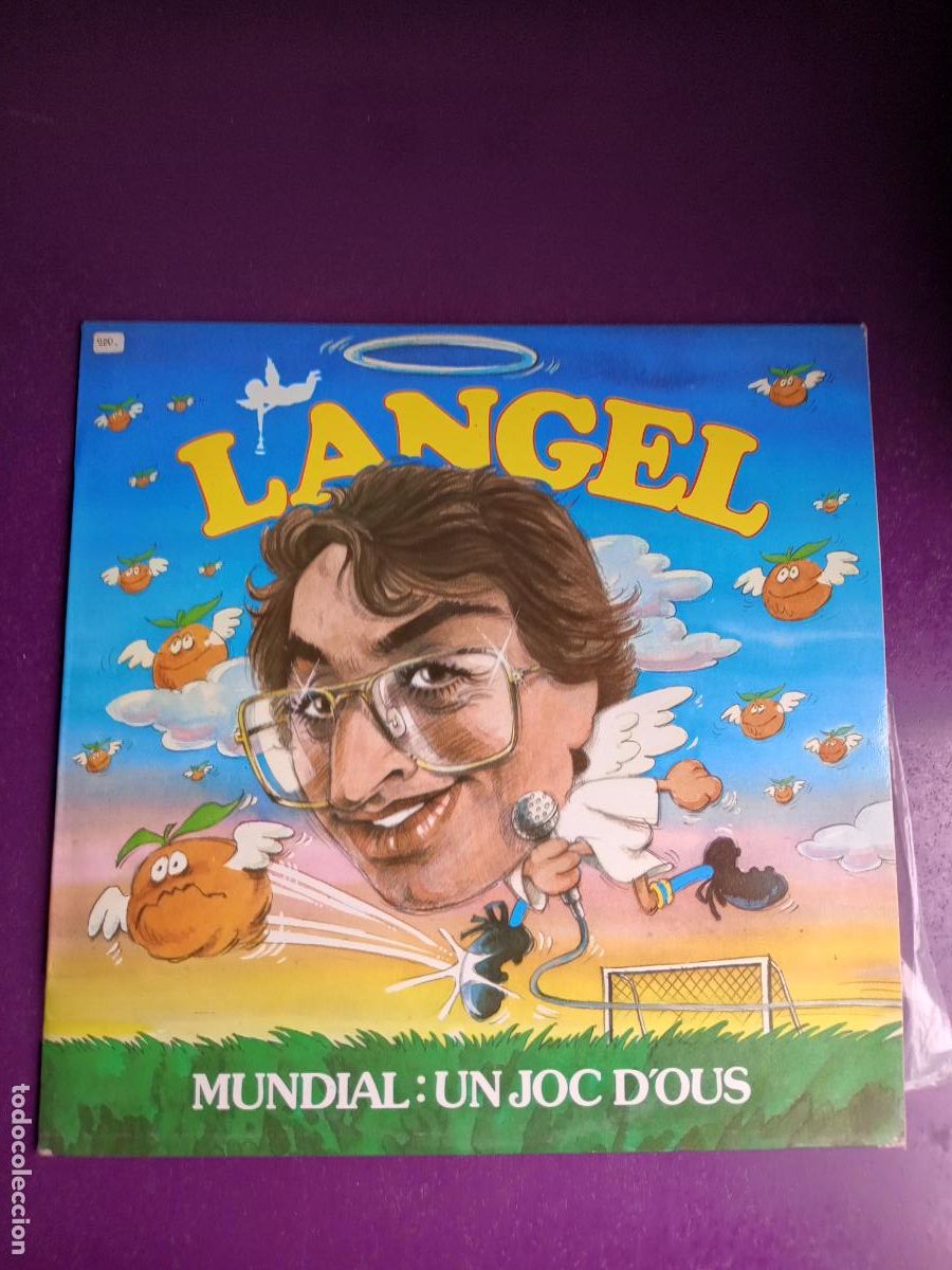 Discos de vinilo: L'Angel &lrm;&ndash; Mundial: Un Joc D'Ous - LP RCA 1982 - HUMOR CATALAN - SIN USO - FUTBOL - CHISTES