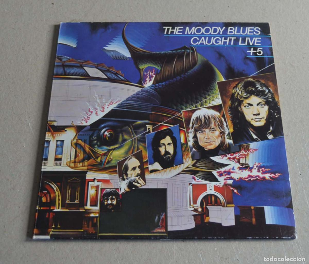 Discos de vinilo: MOODY BLUES - CAUGHT LIVE + 5 (DISCO DOBLE)