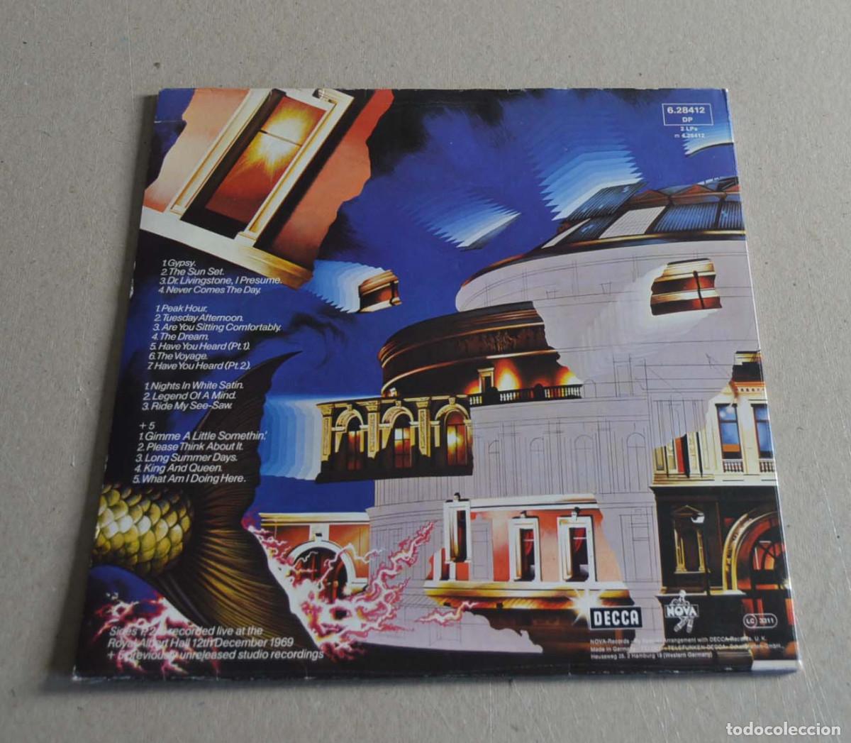Discos de vinilo: MOODY BLUES - CAUGHT LIVE + 5 (DISCO DOBLE) - Foto 2