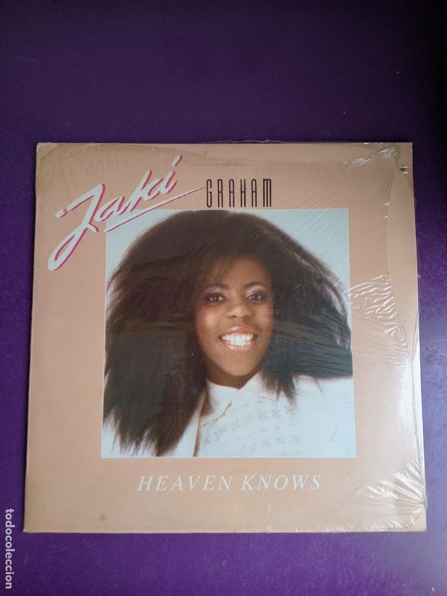 Discos de vinilo: JAKI GRAHAM &lrm;- HEAVEN KNOWS - LP EMI 1985 - FUNK NEO SOUL ELECTRONICA - SIN USO