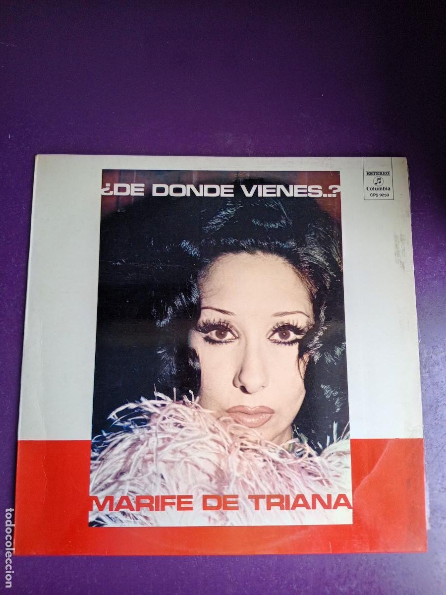 Discos de vinilo: Marif&eacute; de Triana &ndash; DE DONDE VIENES? - LP COLUMBIA 1973, COPLA, CANCION ESPA&Ntilde;OLA, FIRMADO POR ARTISTA