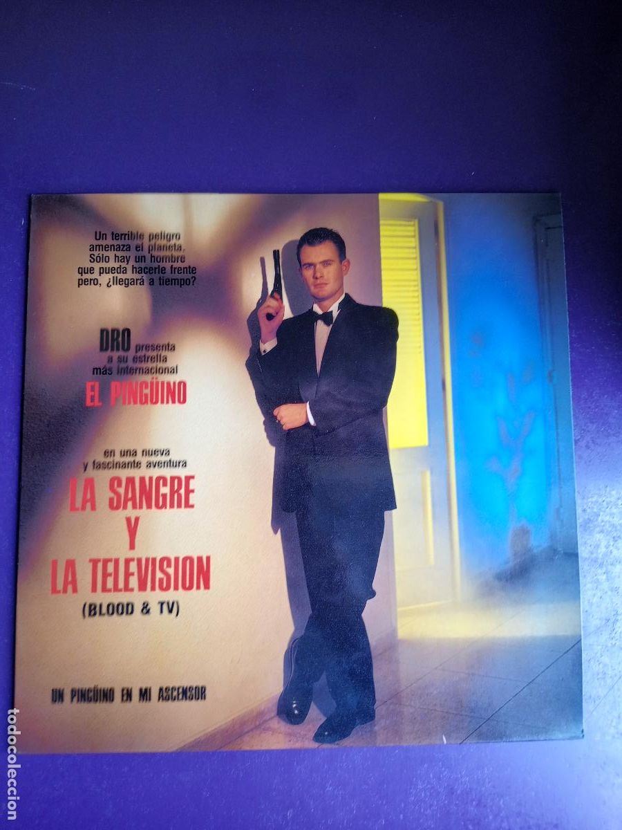 Discos de vinilo: Un Ping&uuml;ino En Mi Ascensor &ndash; La Sangre Y La Televisi&oacute;n - LP DRO 1990 - NASAL POP, SIN USO