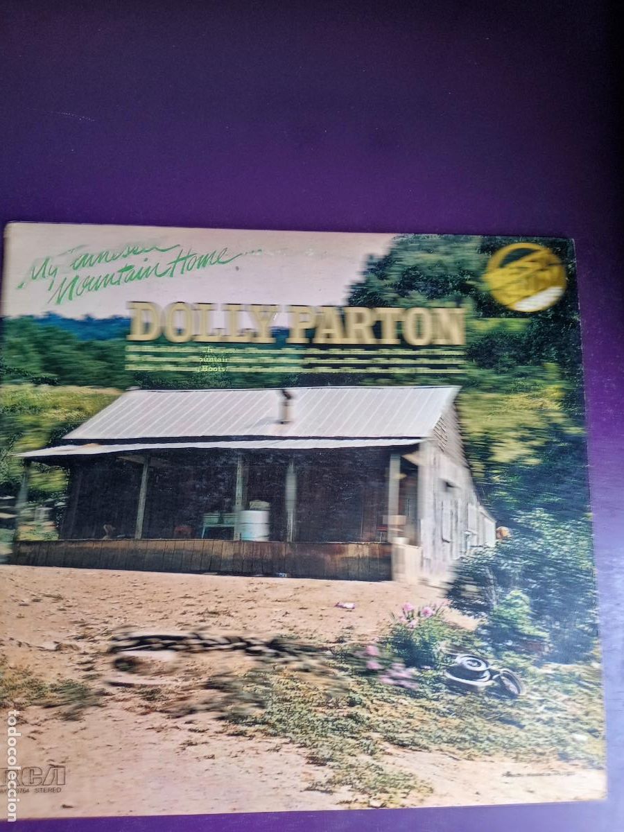 Discos de vinilo: Dolly Parton &lrm;&ndash; My Tennessee Mountain Home - LP RCA 197? - COUNTRY FOLK - SIN APENAS USO