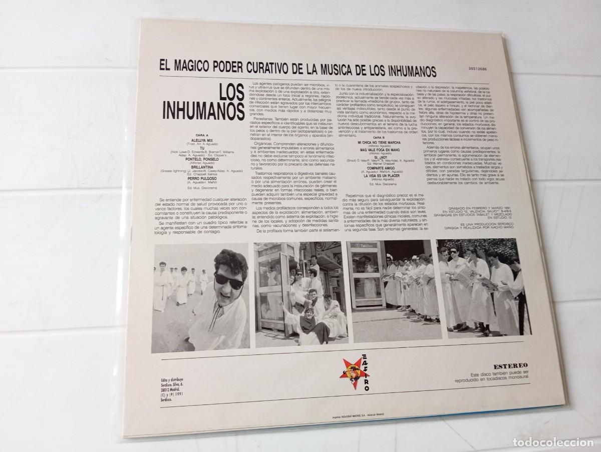 Discos de vinilo: LP LOS INHUMANOS - EL MAGICO PODER CURATIVO DE LA MUSICA - Foto 2