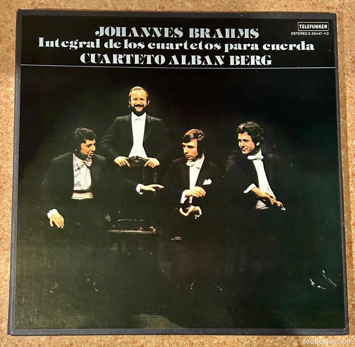 Discos de vinilo: BRAHMS - INTEGRAL DE LOS CUARTETOS PARA CUERA - CUARTETO ALBAN BERG - CAJA DOS LPS