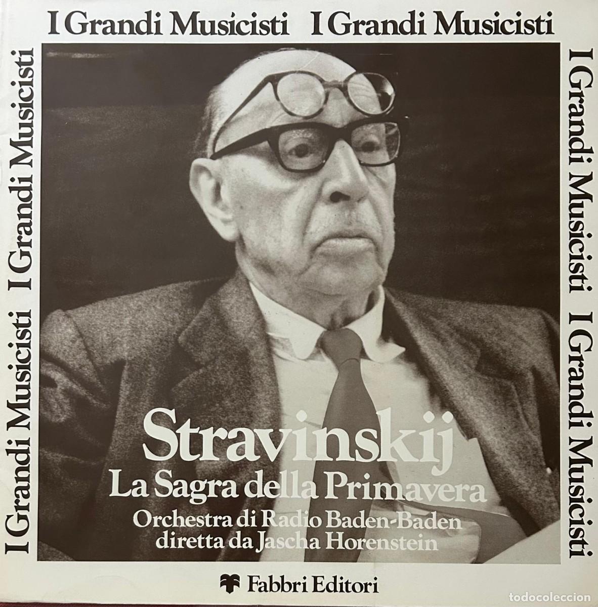 Discos de vinilo: STANVISNKY - LA CONSAGRACI&Oacute;N DE LA PRIMAVERA - ED. ITALIANA - I GRANDI MUSICISTI