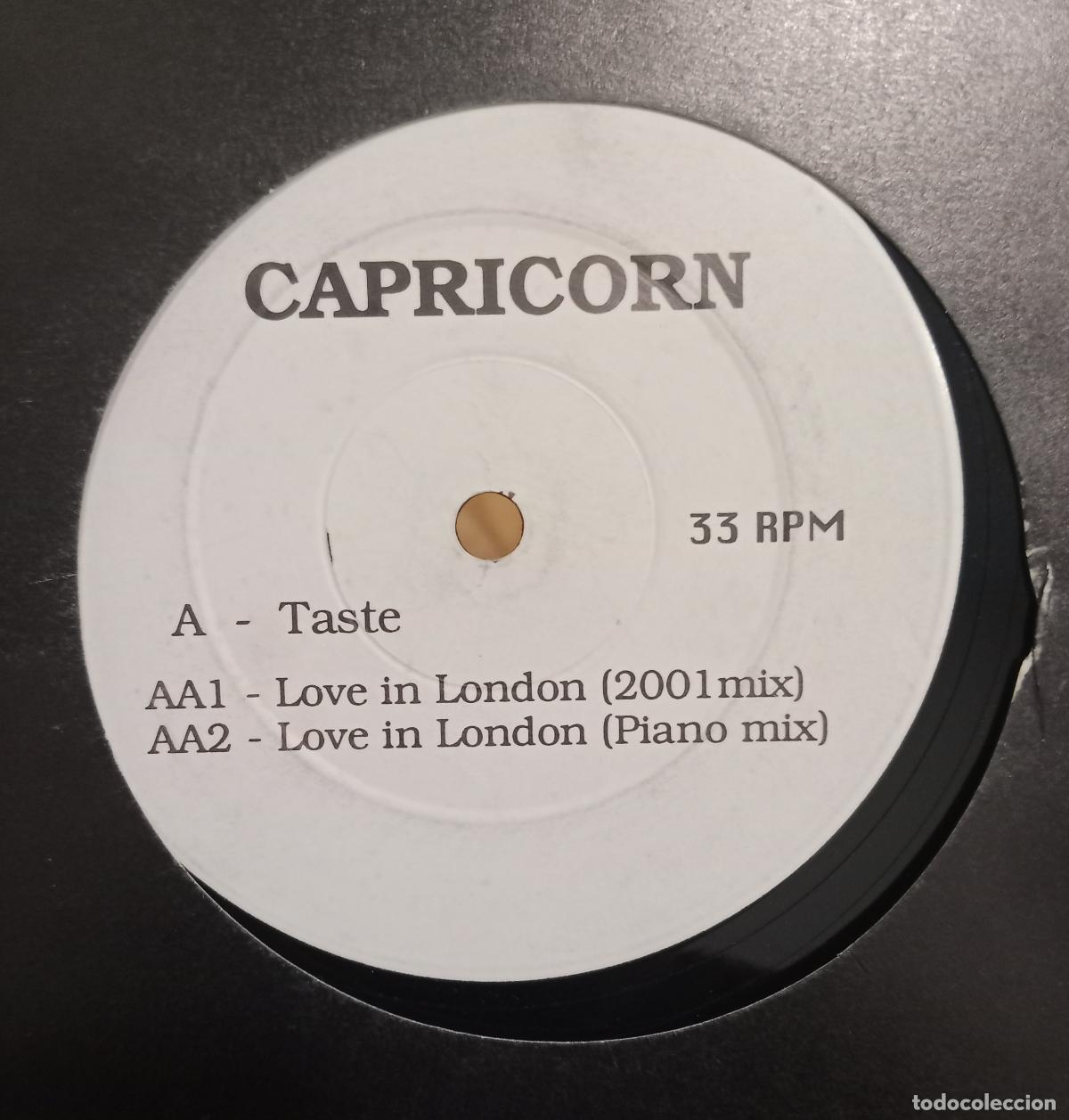 Discos de vinilo: Capricorn &ndash; Taste / Love In London Maxi UK 1992