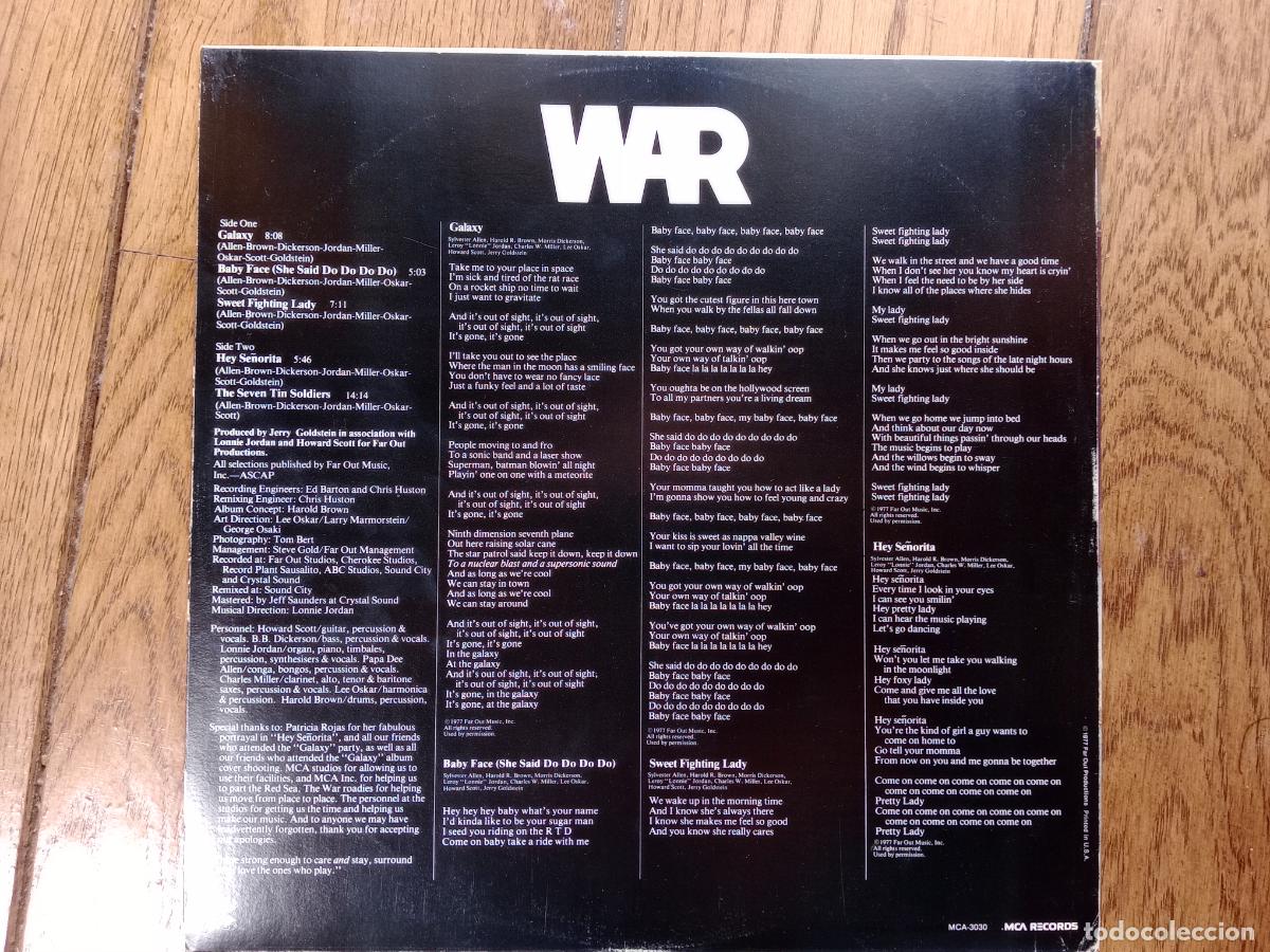 Discos de vinilo: War - galaxy - edici&oacute;n USA - Foto 4