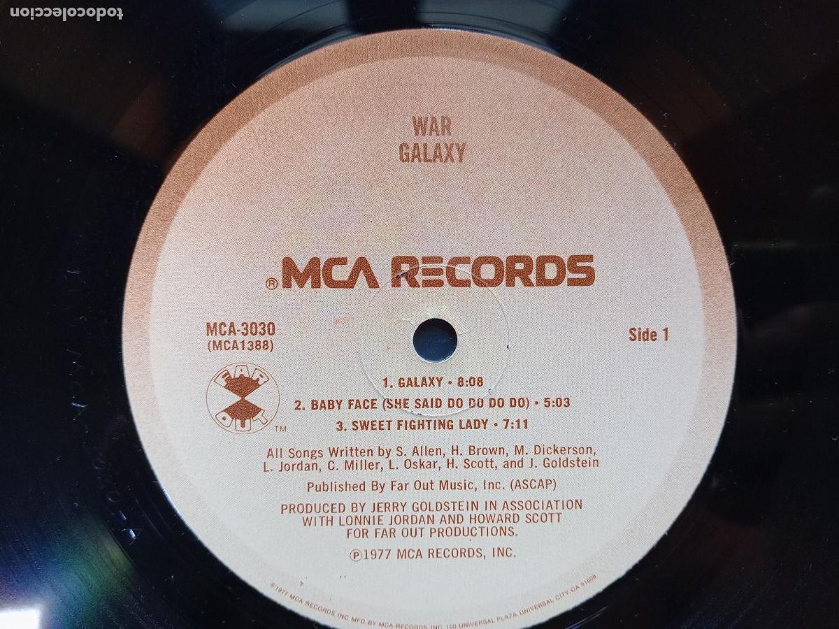 Discos de vinilo: War - galaxy - edici&oacute;n USA - Foto 5