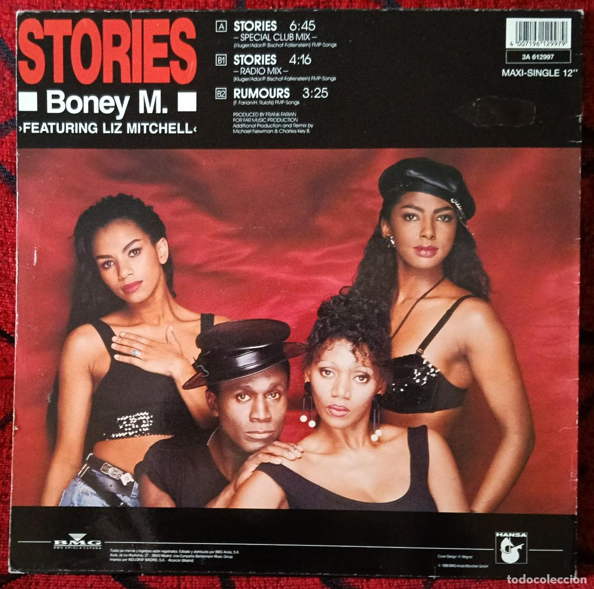 Discos de vinilo: BONEY M ** Stories ** MAXI SINGLE VINILO 1990 - Foto 2
