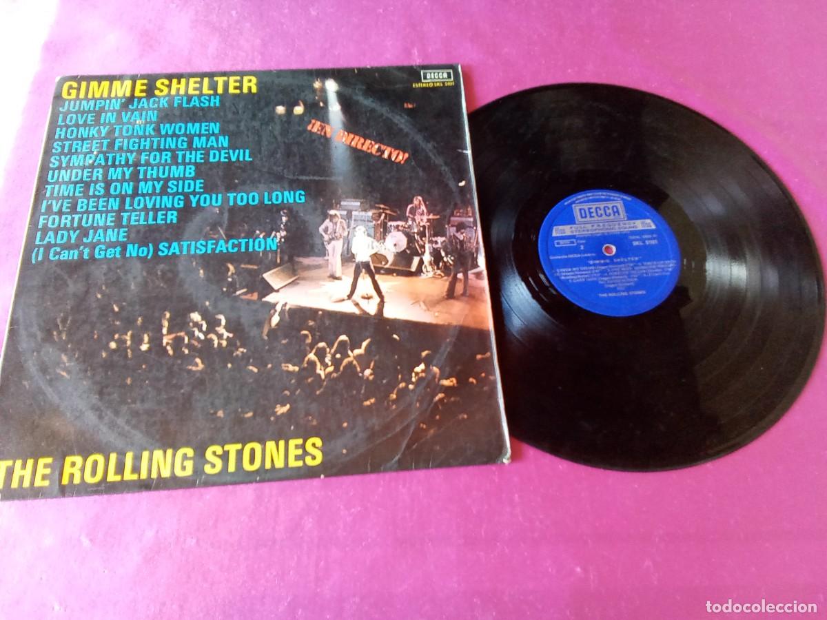 Discos de vinilo: GIMMIE SHELTER THE ROLLING STONE EN DIRECTO 1971 LP L32 4 1