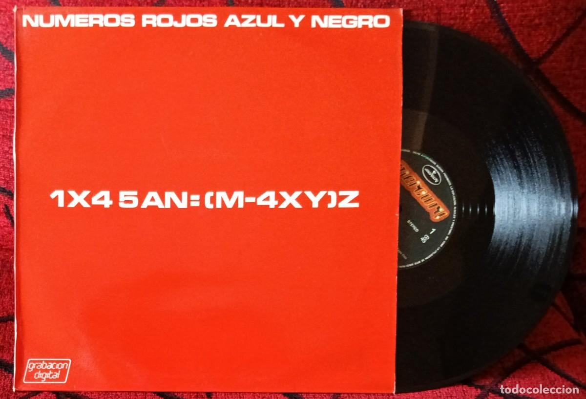 Discos de vinilo: AZUL Y NEGRO ** N&uacute;meros Rojos ** MAXI SINGLE VINILO 1985