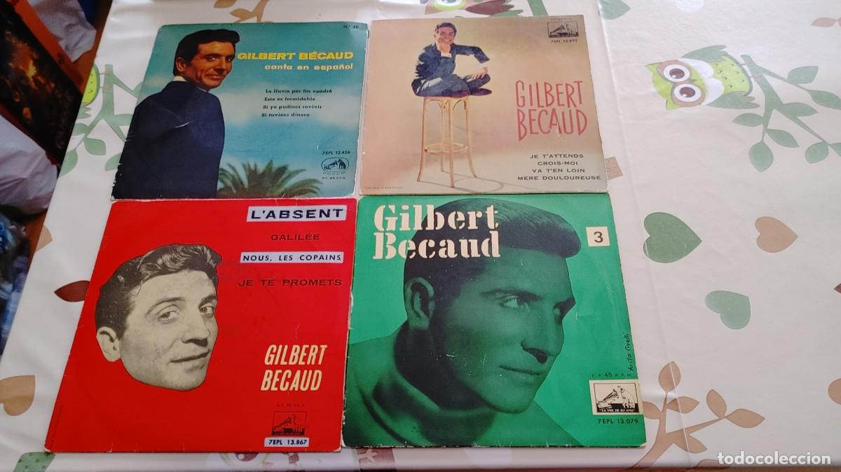 Discos de vinilo: GILBERT BECAUD-LOTE DE 4 EPS