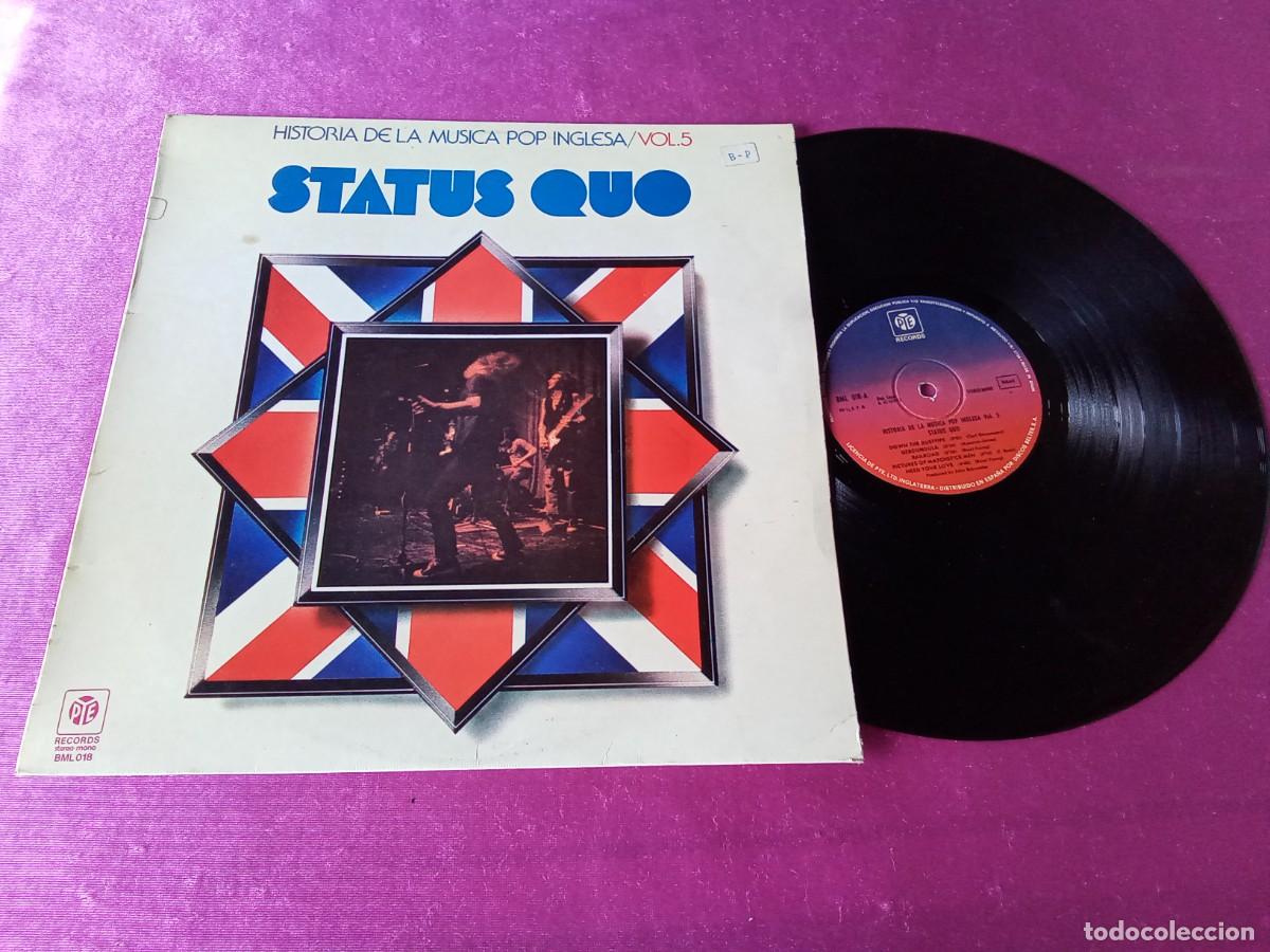 Discos de vinilo: STATUS QUO HISTORIA DE LA M&Uacute;SICA POP INGLESA 1977 LP L32 4 1