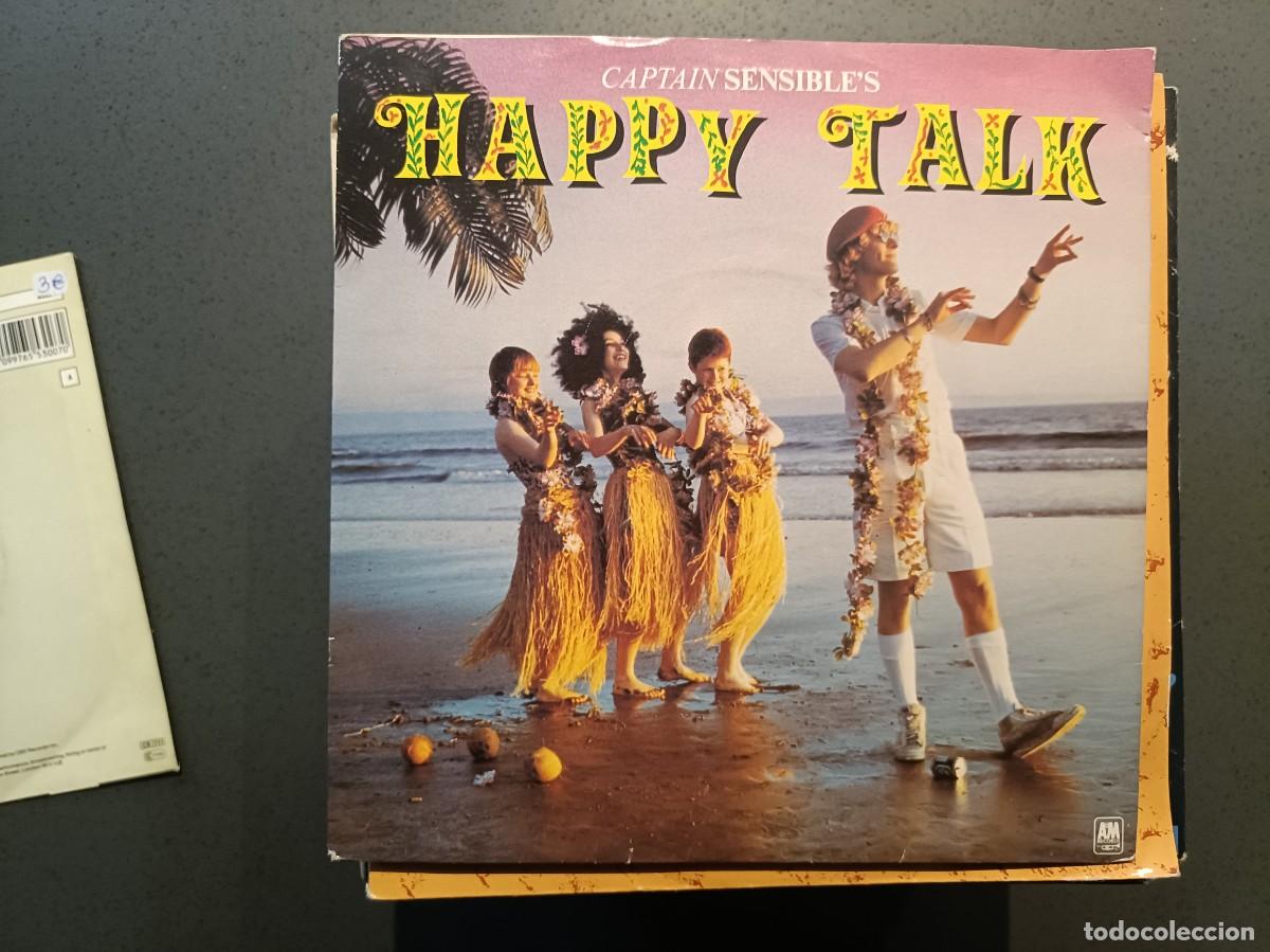 Discos de vinilo: Captain Sensible&acute;s - Happy Talk - Single A&M Records 1982