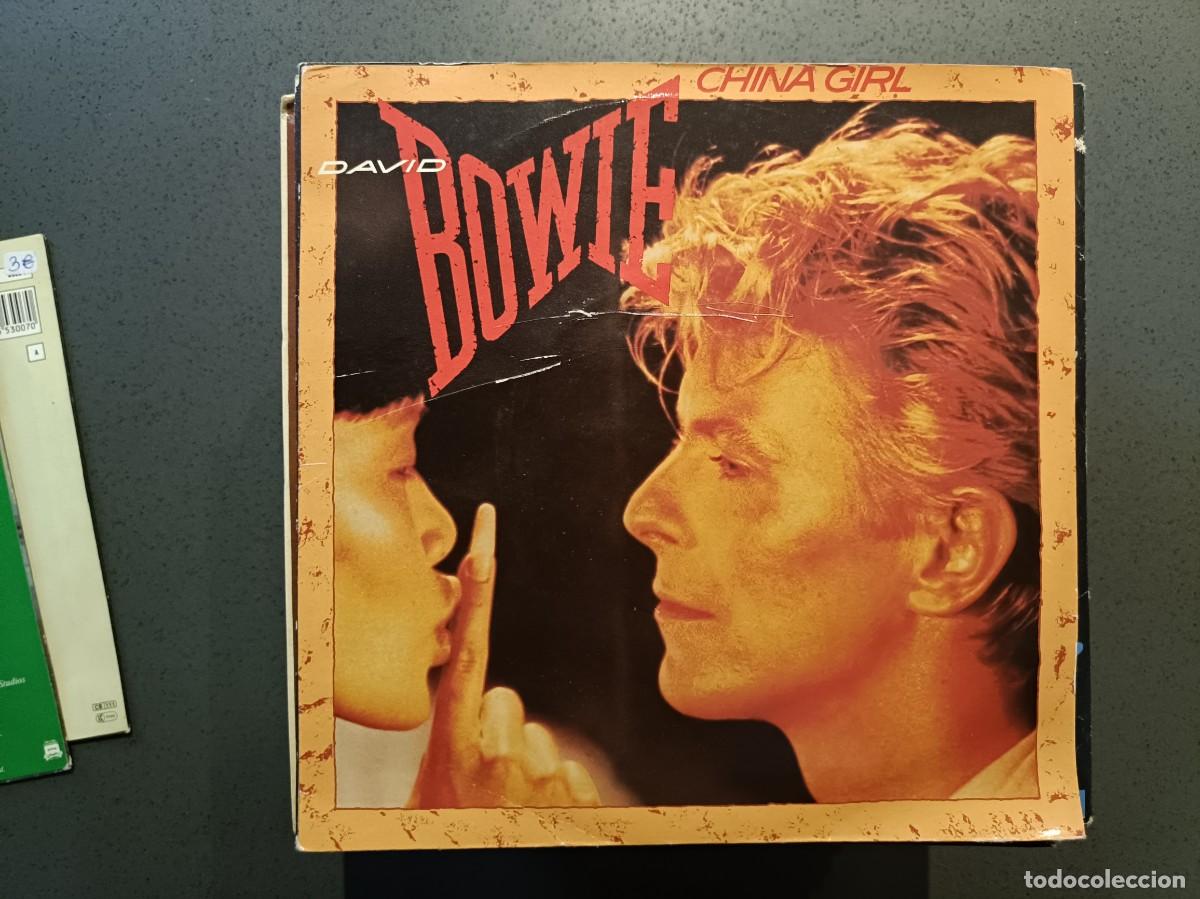 Discos de vinilo: David Bowie - Shake It / China Girl - Single sello EMI Am&eacute;rica 1983