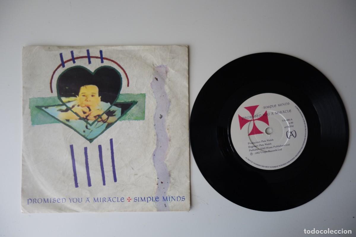 Discos de vinilo: SIMPLE MINDS: Promised You A Miracle. SINGLE VINILO 7&rdquo; ORIGINAL UK