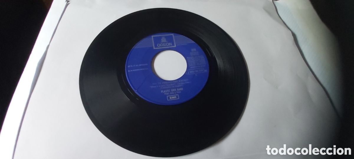 Discos de vinilo: SINGLE PLASTIC ONO BAND. LENNOM Y ONO. 1969 - Foto 3