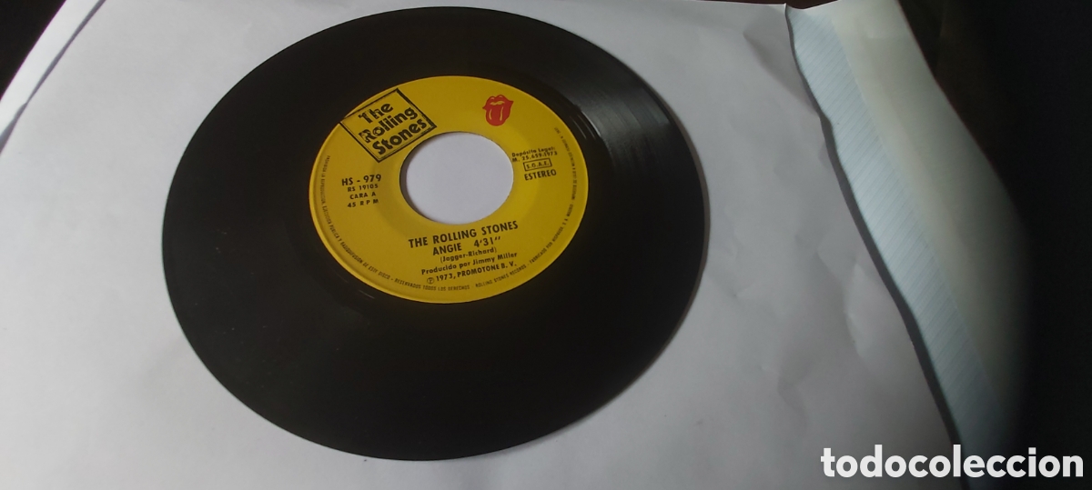 Discos de vinilo: SINGLE ROLLING STONES // ANGIE - SILVER TRAIN - Foto 3