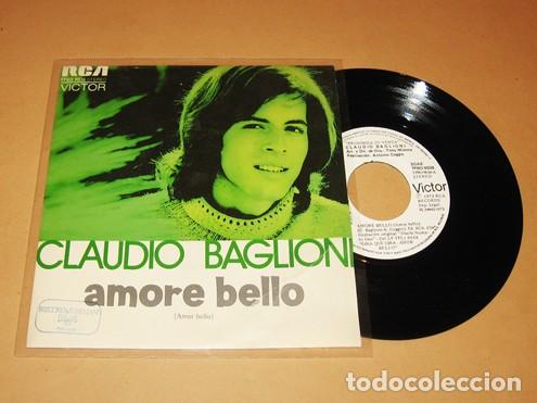 Discos de vinilo: CLAUDIO BAGLIONI - AMORE BELLO (AMOR BELLO) - PROMO SINGLE - 1973