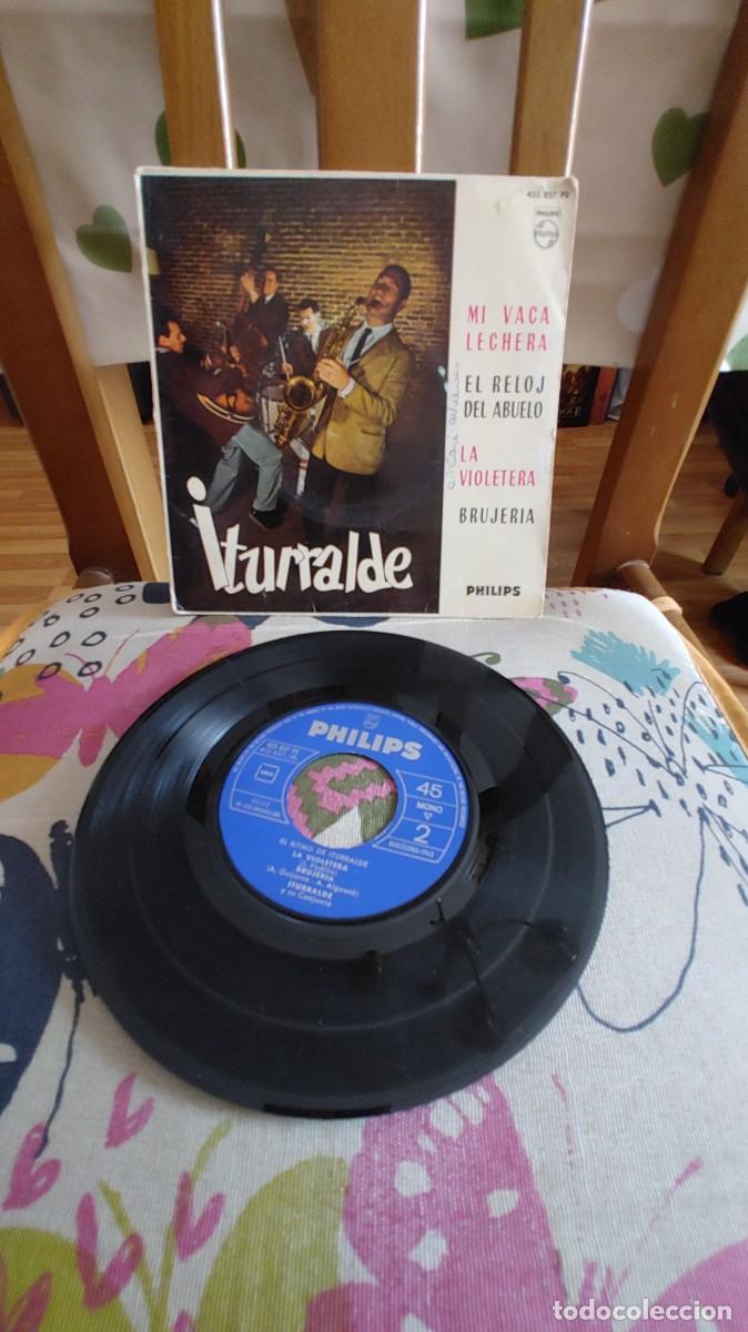 Discos de vinilo: ITURRALDE-EP MI VACA LECHERA +3-PEQUE&Ntilde;O CORTE EN PORTADA-VER FOTOS