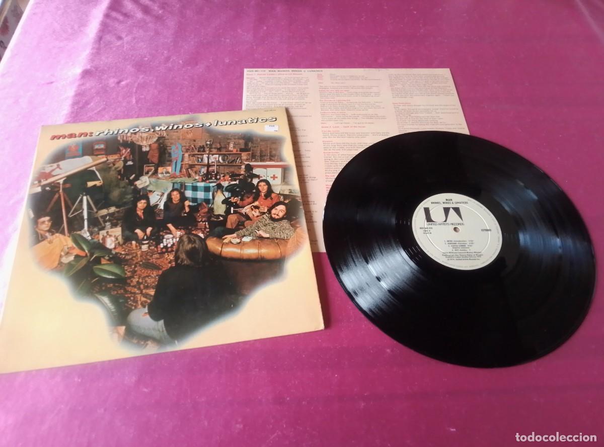 Discos de vinilo: MAN RHINOS WINOS LUNATICO 1974 LP L32 4 1
