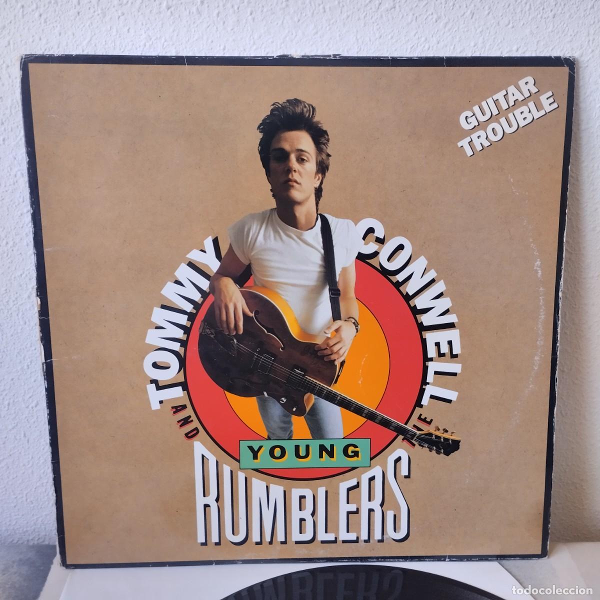Discos de vinilo: LP Tommy Conwell And The Young Rumblers - Guitar Trouble (LP, Album) 1990 Espa&ntilde;a