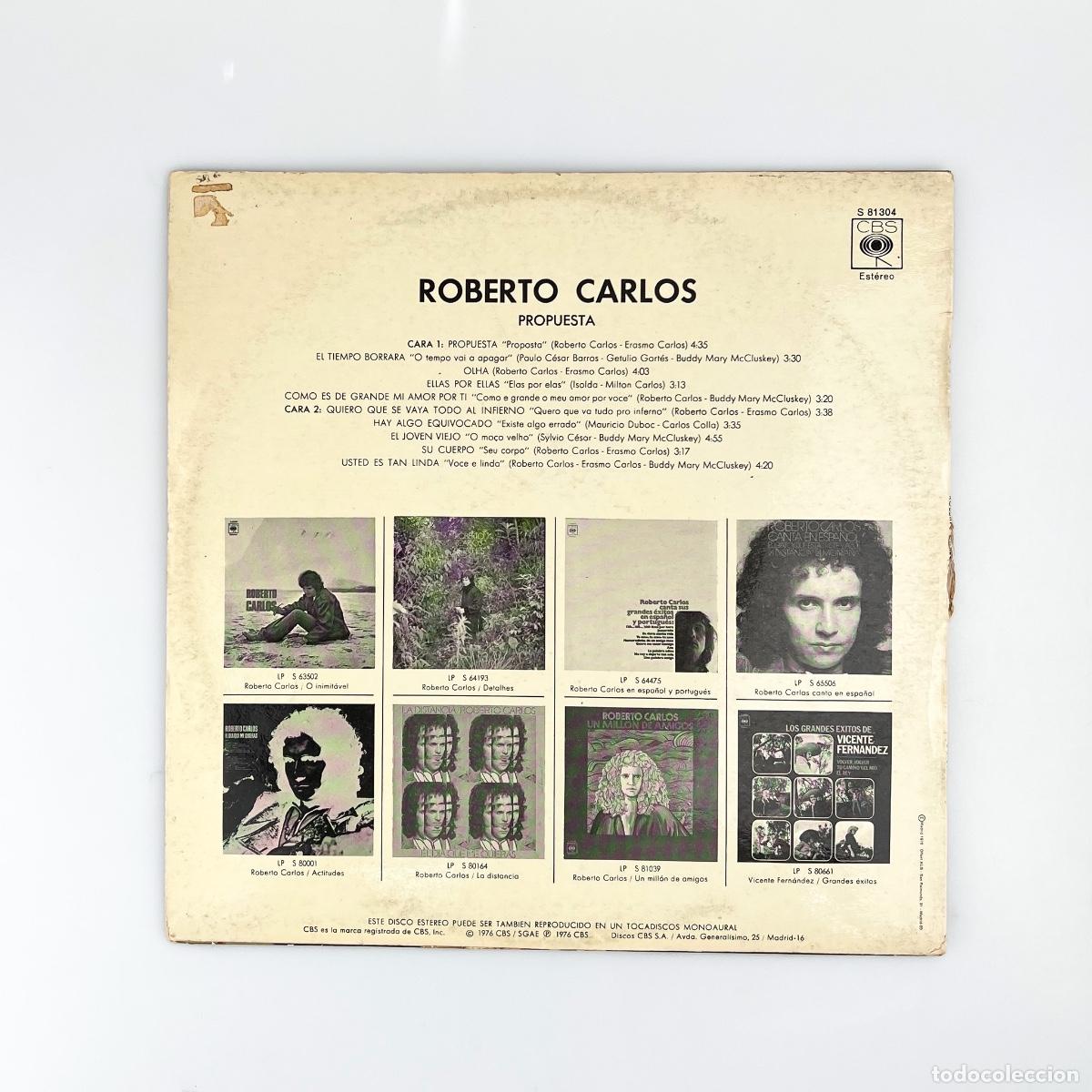 Discos de vinilo: LP. Roberto Carlos. Propuesta - Foto 2