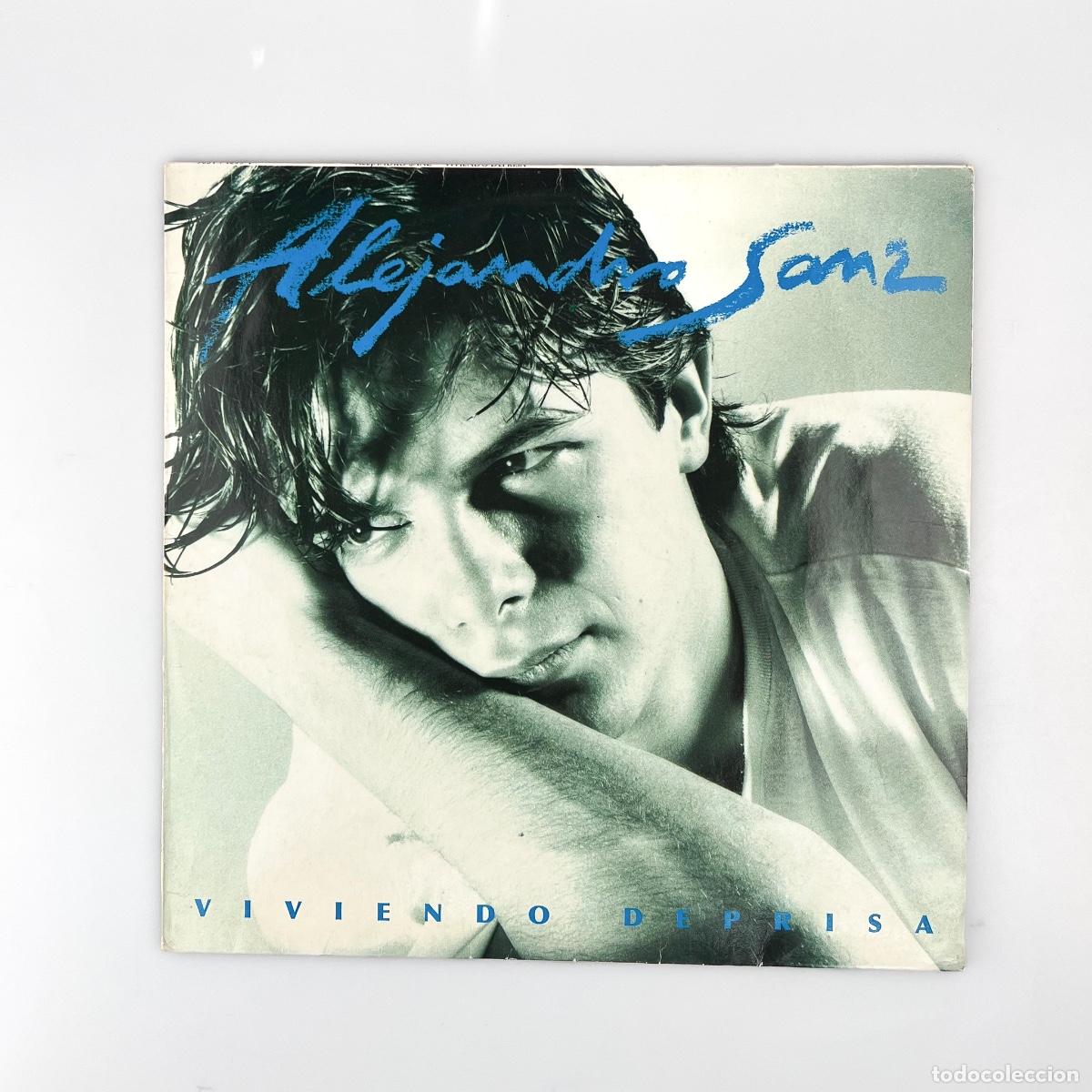 Discos de vinilo: LP. Alejandro Sanz. Viviendo Deprisa