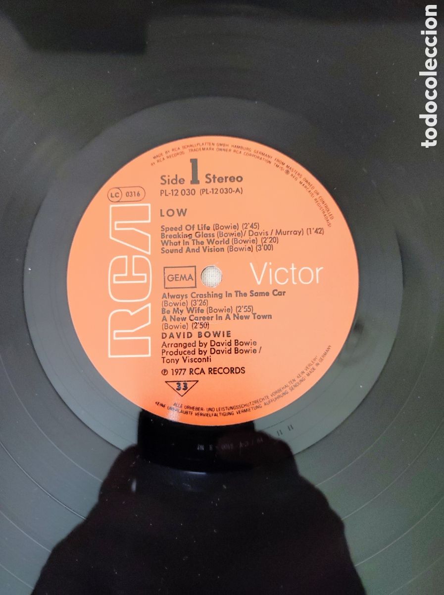 Discos de vinilo: DAVID BOWIE - LOW (1984) - Foto 5