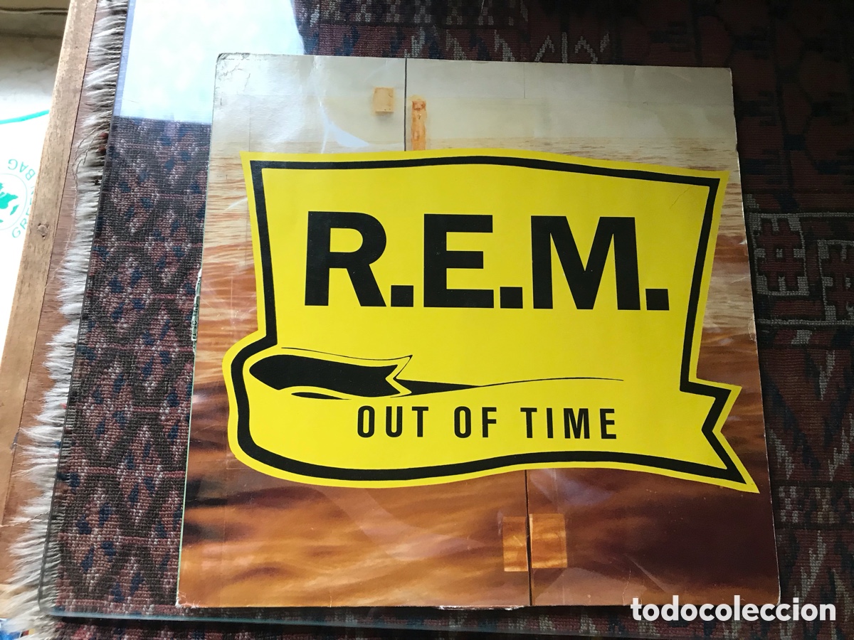 Discos de vinilo: R.E. M. Out of time.