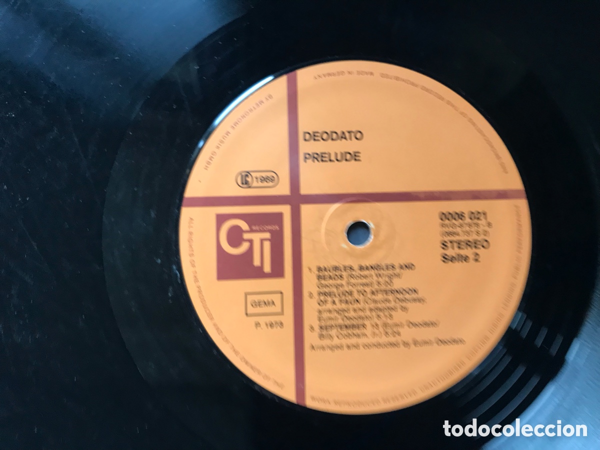 Discos de vinilo: 2001. Deodato. CTI records - Foto 4