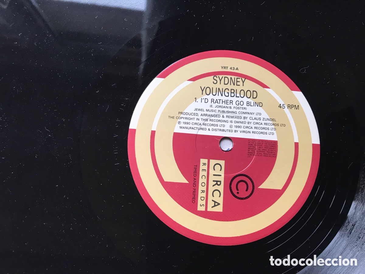 Discos de vinilo: I&rsquo;d rather go blind. Sydney Youngblood. Circa - Foto 3