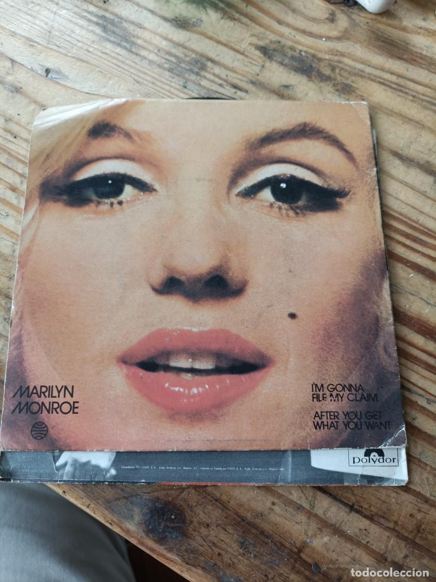 Discos de vinilo: SINGLE VINILO. MARILYN MONROE &ldquo;I&rsquo;M GONNA FILE MY CLAIM&rdquo; y &ldquo;AFTER YOU GET WHAT YOU WANT&rdquo;