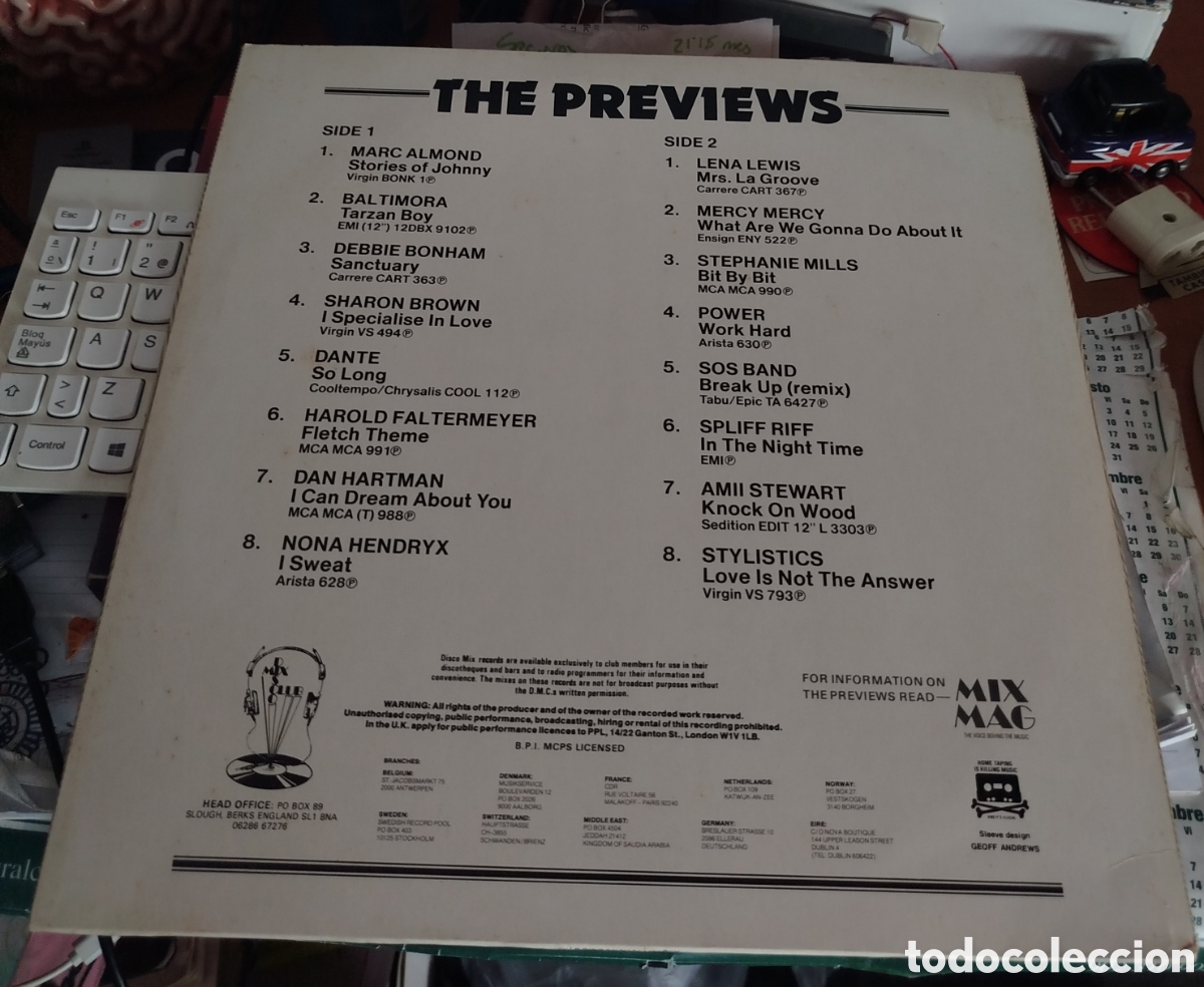Discos de vinilo: August 85 - The Mixes. DJs only - Foto 2