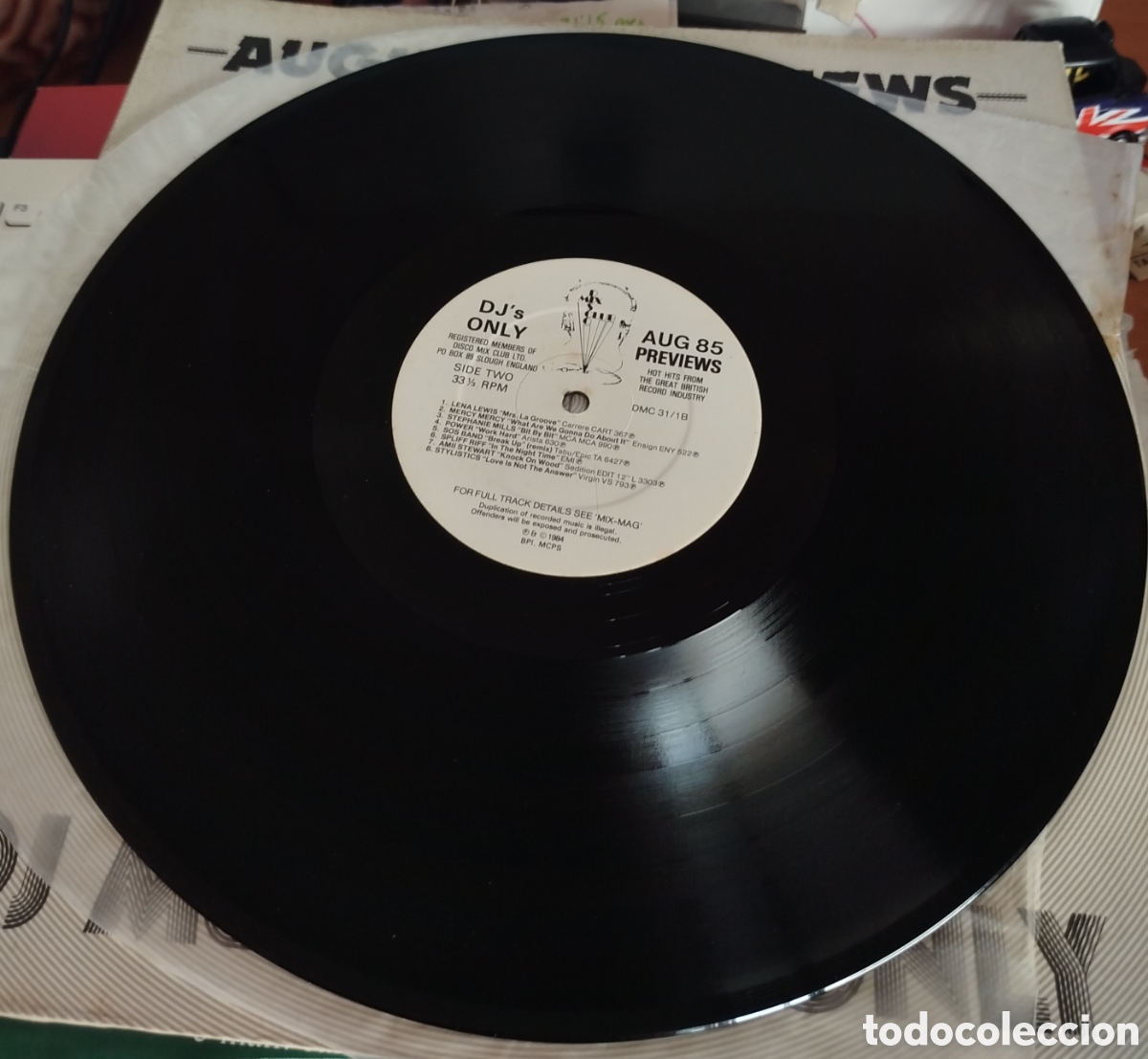 Discos de vinilo: August 85 - The Mixes. DJs only - Foto 3