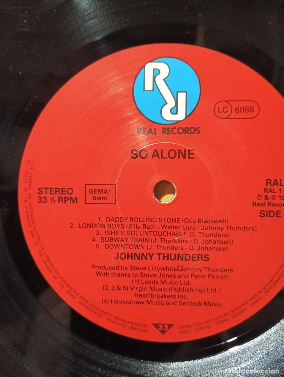 Discos de vinilo: JOHNNY THUNDERS-So Alone. - Foto 6